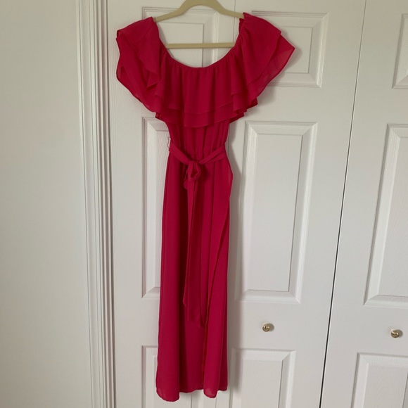 Show Me Your MuMu ruffle midi dress - Picture 3 of 4